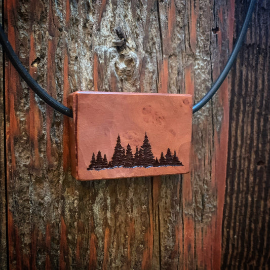 Forest Pendant - Thuya Wood