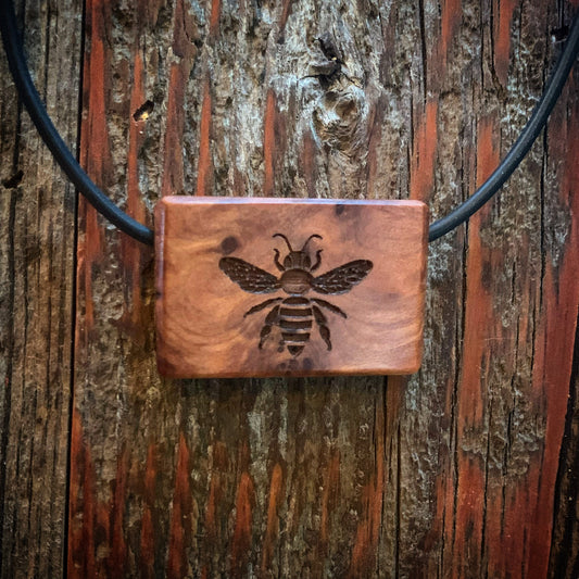 BumbleBee Pendant - Thuya Burl